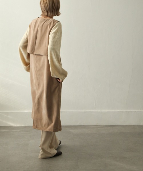 Chillfar（チルファー）の「ジャガード襟配ボリュームスリーブニット（ニット/セーター・レディース・ベージュ/ブラウン/グリーン/アイボリー・FREE）」の18枚目の写真