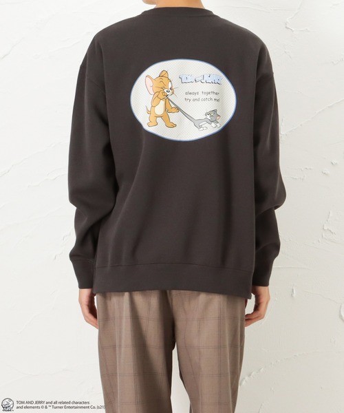 Mac-House(マックハウス)の「Tom and Jerry バックプリント 裏起毛スウェットトレーナー(スウェット・メンズ・ブルー/チャコール・M/L/XL)」の13枚目の写真