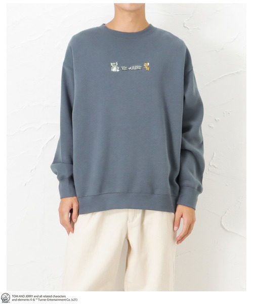 Mac-House(マックハウス)の「Tom and Jerry バックプリント 裏起毛スウェットトレーナー(スウェット・メンズ・ブルー/チャコール・M/L/XL)」の21枚目の写真