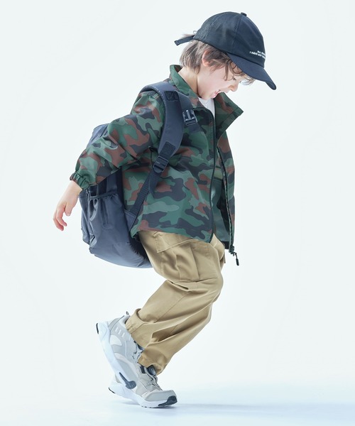 devirock（デビロック）の「撥水 スタンドカラー ウインドブレーカー（ナイロンジャケット・キッズ・カーキ/チャコール/ダークベージュ・110cm/100cm/120cm/130cm/140cm/150cm/160cm）」の13枚目の写真