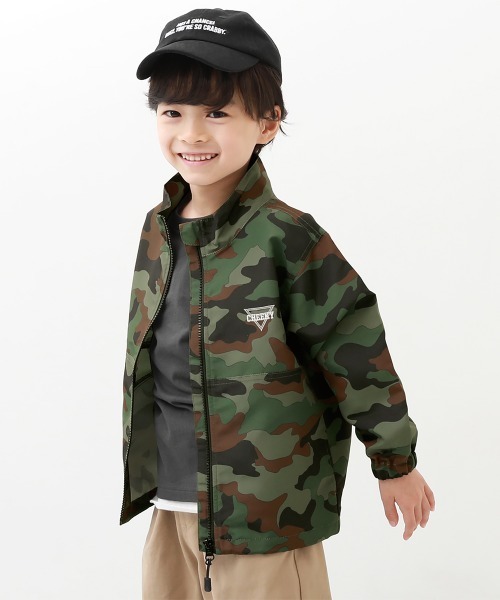 devirock（デビロック）の「撥水 スタンドカラー ウインドブレーカー（ナイロンジャケット・キッズ・カーキ/チャコール/ダークベージュ・110cm/100cm/120cm/130cm/140cm/150cm/160cm）」の14枚目の写真