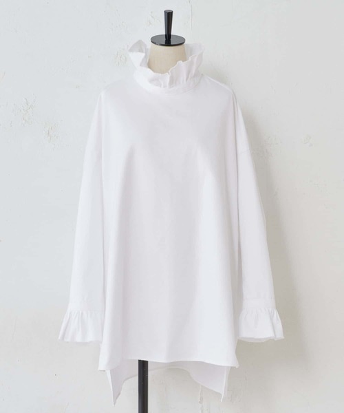 BEARDSLEY（ビアズリー）の「衿フリルシャツ（シャツ/ブラウス・レディース・ホワイト・FREE）」の8枚目の写真