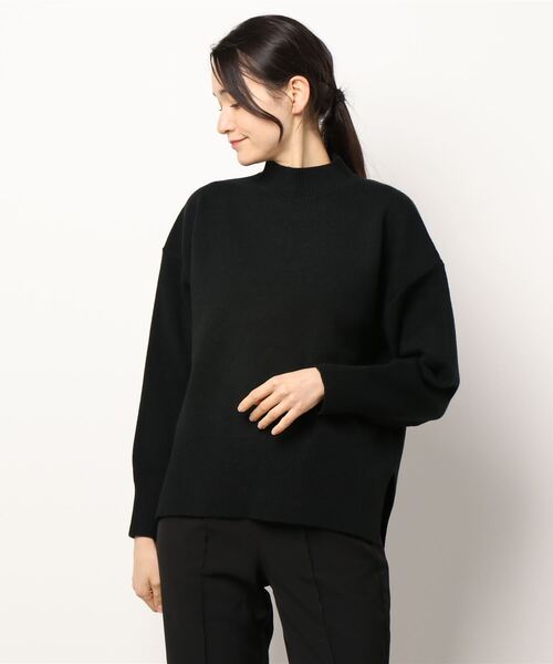 Te chichi（テチチ）の「サイドスリットスタンドネックニット（ニット/セーター・レディース・ブラック/オフホワイト/グリーン/モカ・ﾌﾘ-）」の10枚目の写真