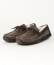 (取寄) UGG モカシン スニーカー メンズ ビュート 大きいサイズ UGG men Butte Black Leather UGG モカシン（メンズ靴｜靴）の通販
