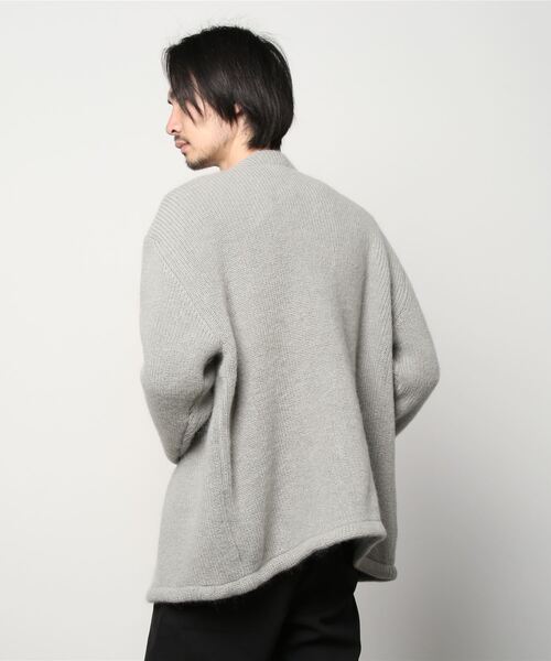 CITY TOKYO（シティトウキョウ）の「モヘアジップアップカーディガン（カーディガン/ボレロ・メンズ・グレー/ダークブルー/グレイッシュベージュ・2/3）」の5枚目の写真