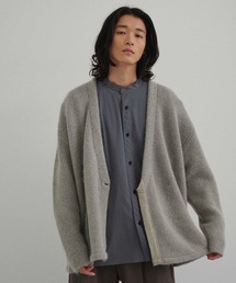 モヘアジップアップカーディガン