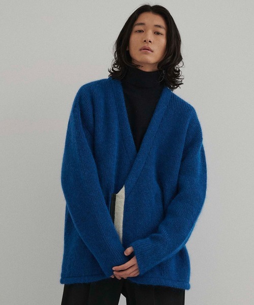 CITY TOKYO（シティトウキョウ）の「モヘアジップアップカーディガン（カーディガン/ボレロ・メンズ・グレー/ダークブルー/グレイッシュベージュ・2/3）」の8枚目の写真