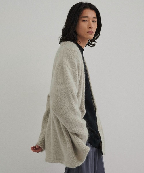 CITY TOKYO（シティトウキョウ）の「モヘアジップアップカーディガン（カーディガン/ボレロ・メンズ・グレー/ダークブルー/グレイッシュベージュ・2/3）」の21枚目の写真