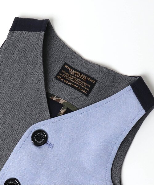 BREEZE(ブリーズ)の「フォーマルベスト(スーツベスト・キッズ・ネイビー/レインボー・90/100/110/120/130)」の5枚目の写真