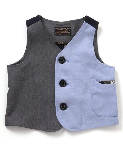 BREEZE(ブリーズ)の「フォーマルベスト(スーツベスト・キッズ・ネイビー/レインボー・90/100/110/120/130)」の11枚目の写真