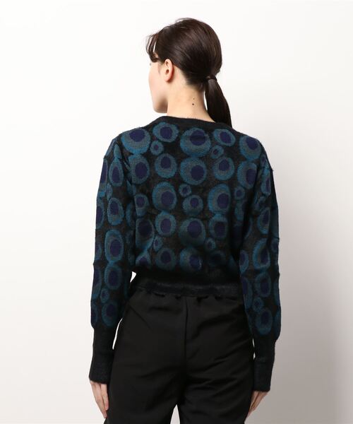 Desigual(デシグアル)の「ふわふわジャカード&ニットセーターLOVE CIRCLES(その他トップス・レディース・ブルー・S/M/L/XL/XS)」の3枚目の写真