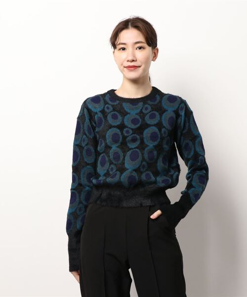 Desigual(デシグアル)の「ふわふわジャカード&ニットセーターLOVE CIRCLES(その他トップス・レディース・ブルー・S/M/L/XL/XS)」の9枚目の写真