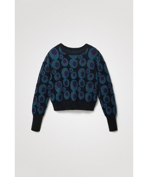 Desigual(デシグアル)の「ふわふわジャカード&ニットセーターLOVE CIRCLES(その他トップス・レディース・ブルー・S/M/L/XL/XS)」の8枚目の写真