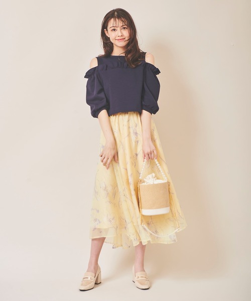 31 Sons de mode（トランテアン　ソン　ドゥ　モード）の「パールハンドルバケツバッグ（かごバッグ・レディース・ブラック/ベージュ・FREE）」の11枚目の写真