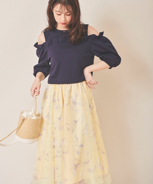 31 Sons de mode（トランテアン　ソン　ドゥ　モード）の「パールハンドルバケツバッグ（かごバッグ・レディース・ブラック/ベージュ・FREE）」の14枚目の写真