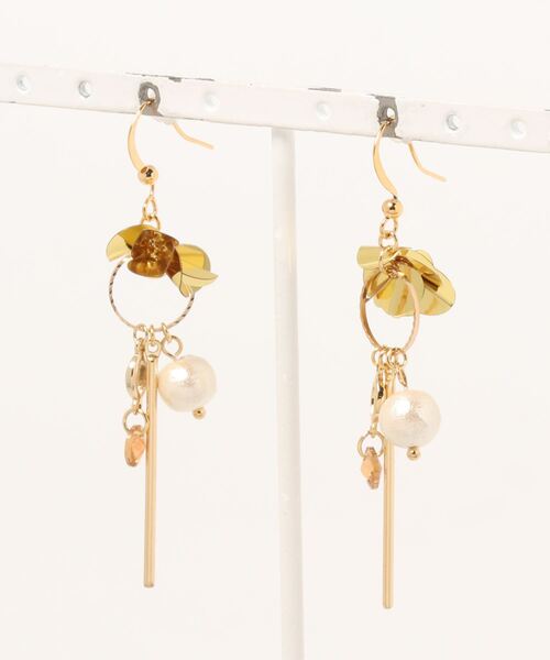 tone(トーン)の「【PetitBonheur accessories】シャラバーⅡ(MA)(ピアス(両耳用)・レディース・ゴールド・FREE)」の1枚目の写真