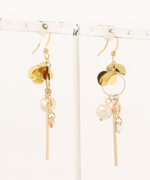 tone(トーン)の「【PetitBonheur accessories】シャラバーⅡ(MA)(ピアス(両耳用)・レディース・ゴールド・FREE)」の2枚目の写真