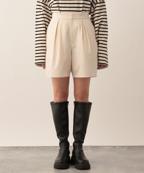 Heather（ヘザー）の「TRタックハーフパンツ  265277（その他パンツ・レディース・アイボリー/ブラック/ベージュ・S/M）」の10枚目の写真