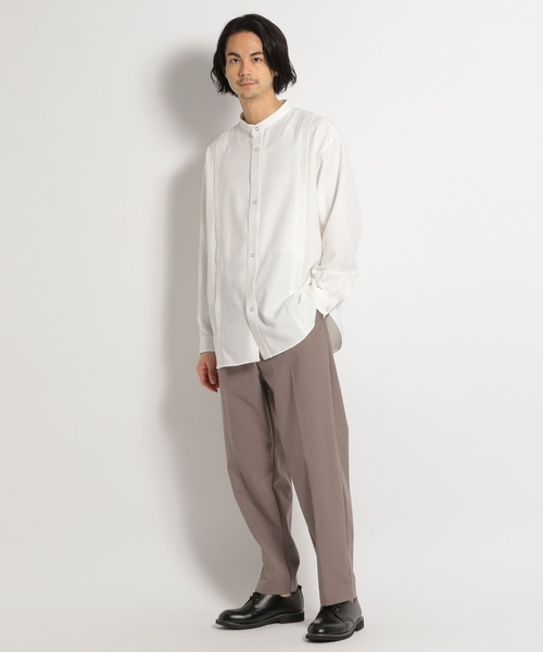 niko and...（ニコアンド）の「ツイルフロントＷポケットシャツ（シャツ/ブラウス・メンズ・オフホワイト/チャコール/ピンク・MEDIUM/LARGE）」の7枚目の写真