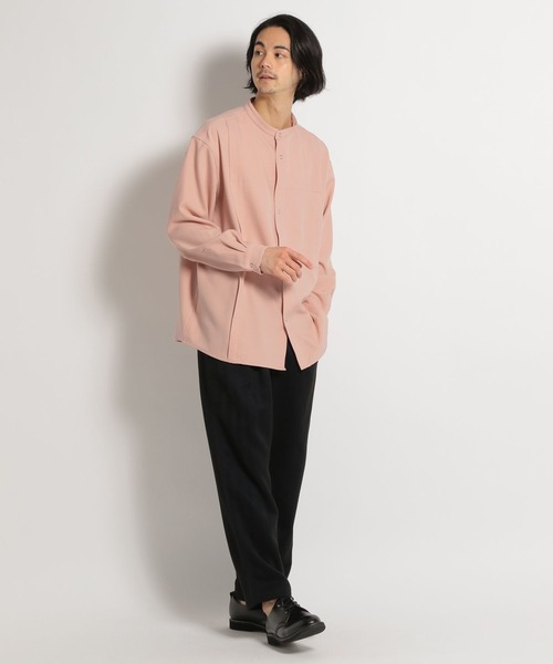 niko and...（ニコアンド）の「ツイルフロントＷポケットシャツ（シャツ/ブラウス・メンズ・オフホワイト/チャコール/ピンク・MEDIUM/LARGE）」の10枚目の写真