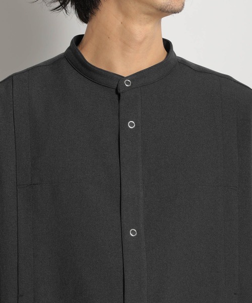 niko and...（ニコアンド）の「ツイルフロントＷポケットシャツ（シャツ/ブラウス・メンズ・オフホワイト/チャコール/ピンク・MEDIUM/LARGE）」の5枚目の写真