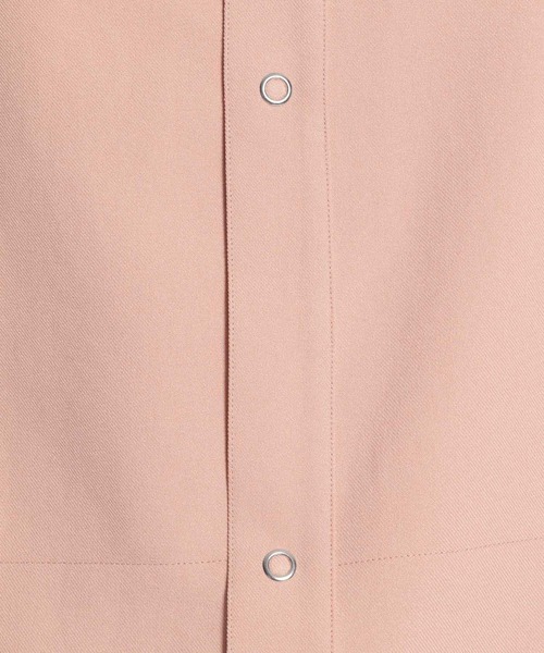 niko and...（ニコアンド）の「ツイルフロントＷポケットシャツ（シャツ/ブラウス・メンズ・オフホワイト/チャコール/ピンク・MEDIUM/LARGE）」の6枚目の写真