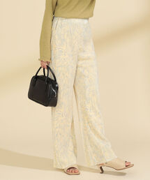 Ray BEAMS | Ray BEAMS / プリーツ プリント パンツ(その他パンツ)