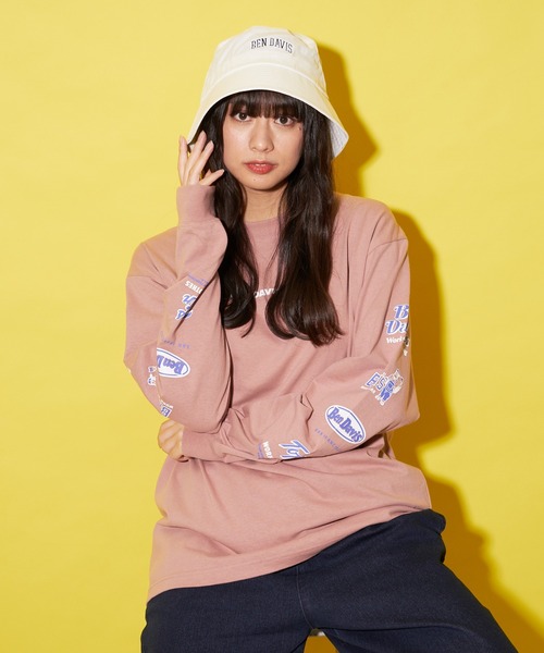 BEN DAVIS（ベンデイビス）の「【BEN DAVIS／ベンデイビス】ダウンブリムロゴハット（ハット・メンズ・ベージュ/グレー/ホワイト/ブラック/スミクロ・FREE）」の10枚目の写真