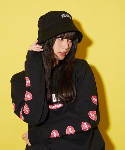 BEN DAVIS（ベンデイビス）の「【BEN DAVIS／ベンデイビス】ダウンブリムロゴハット（ハット・メンズ・ベージュ/グレー/ホワイト/ブラック/スミクロ・FREE）」の15枚目の写真