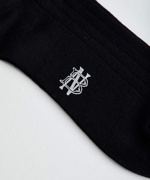 BATONER（バトナー）の「WOOL COTTON CORDULA LONG SOCKS（ソックス/靴下・メンズ・ホワイト/ブラック・FREE）」の10枚目の写真