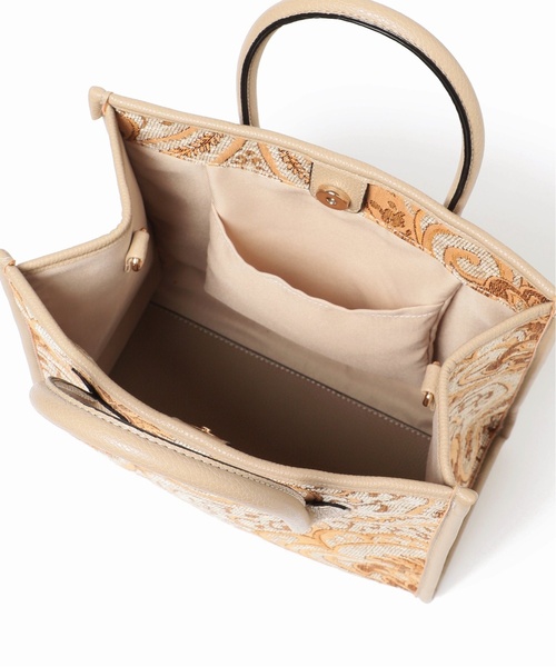 Simplicite（サンプリシテ）の「ジャガードトート◆（トートバッグ・レディース・ベージュ/グレー/ブルー系その他・FREE）」の17枚目の写真