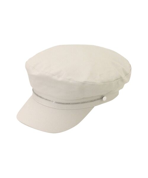 MURUA（ムルーア）の「コットンマリンキャップ（キャップ・レディース・アイボリー/ブラック・FREE）」の8枚目の写真