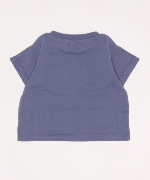 quoti use fith(クゥオティ ユース フィス)の「ベーシック天竺 4ポケット 半袖Tシャツ(Tシャツ/カットソー・キッズ・ブラック/パープル/ホワイト・80/100/110/120/90/130)」の4枚目の写真