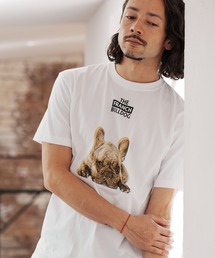 CAMBIO（カンビオ）の「mt7704-プリントT（フレンチブル）（Tシャツ/カットソー）」