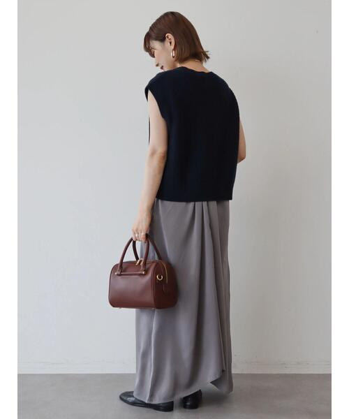 AMERICAN HOLIC（アメリカンホリック）の「Vネックサテンキャミワンピース（ワンピース・レディース・モカ/ブルー・M/L）」の9枚目の写真