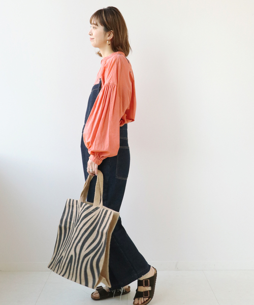 Simplicite（サンプリシテ）の「フロントボタンシャンブレーブラウス（シャツ/ブラウス・レディース・ホワイト/ブラック/ピンク/グリーン・FREE）」の7枚目の写真