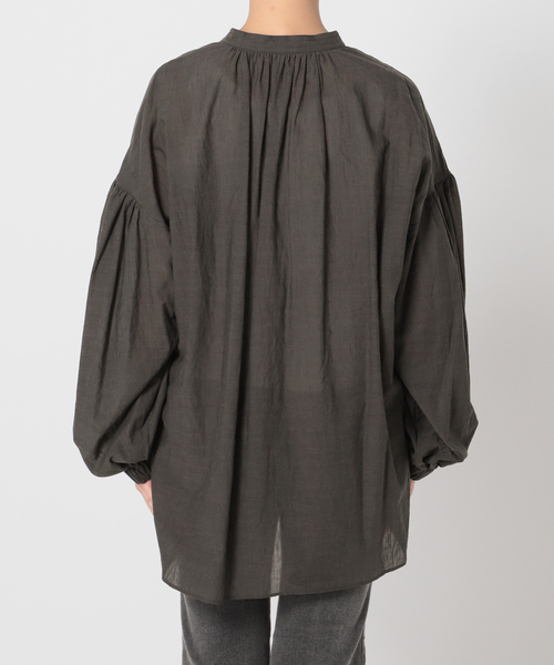 Simplicite（サンプリシテ）の「フロントボタンシャンブレーブラウス（シャツ/ブラウス・レディース・ホワイト/ブラック/ピンク/グリーン・FREE）」の11枚目の写真