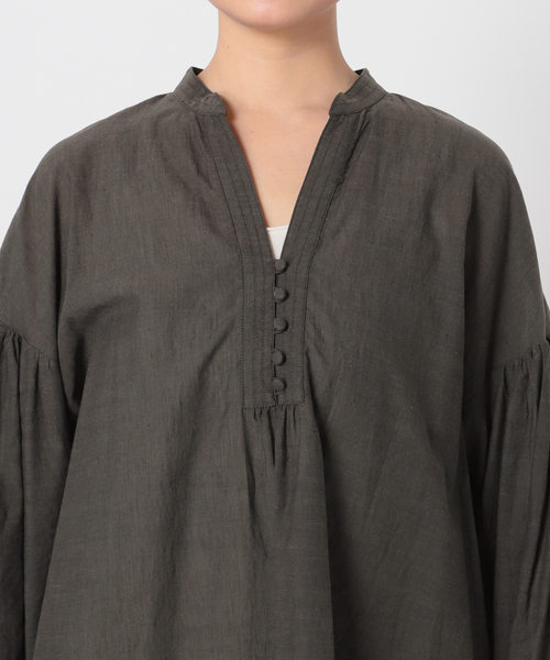 Simplicite（サンプリシテ）の「フロントボタンシャンブレーブラウス（シャツ/ブラウス・レディース・ホワイト/ブラック/ピンク/グリーン・FREE）」の13枚目の写真