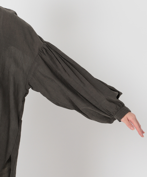 Simplicite（サンプリシテ）の「フロントボタンシャンブレーブラウス（シャツ/ブラウス・レディース・ホワイト/ブラック/ピンク/グリーン・FREE）」の14枚目の写真