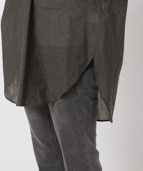 Simplicite（サンプリシテ）の「フロントボタンシャンブレーブラウス（シャツ/ブラウス・レディース・ホワイト/ブラック/ピンク/グリーン・FREE）」の16枚目の写真