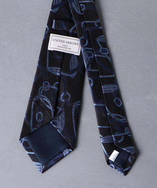 STEPHEN WALTERS（スティーブンウォルターズ）の「＜Stephen Walters（スティーブン ウォルターズ）＞ チェーン ジャカード タイ（ネクタイ・メンズ・ダークグリーン/ダークブラウン/ネイビー/ワインレッド・FREE）」の6枚目の写真