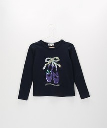 ROPE' PICNIC（ロペピクニック）の「【KIDS】バレエシューズスパンコールプルオーバー（Tシャツ/カットソー・キッズ）」