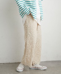 PUAL CE CIN | 太糸レース編みパンツ(その他パンツ)