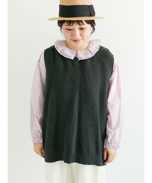 Samansa Mos2 | 前後2WAY柄編みニットベスト(ベスト)