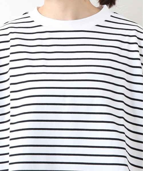 JOURNAL STANDARD LUXE(ジャーナルスタンダード ラックス)の「ボーダー Big-プルオーバー(Tシャツ/カットソー・レディース・ブラック/カーキ/ネイビー/レッド・FREE)」の17枚目の写真