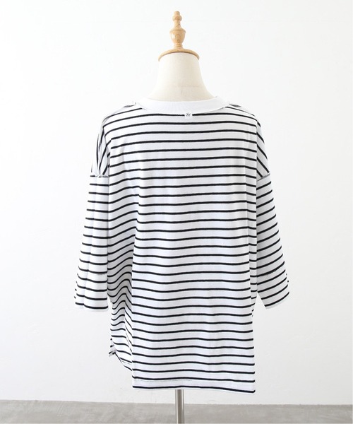 JOURNAL STANDARD LUXE(ジャーナルスタンダード ラックス)の「ボーダー Big-プルオーバー(Tシャツ/カットソー・レディース・ブラック/カーキ/ネイビー/レッド・FREE)」の22枚目の写真