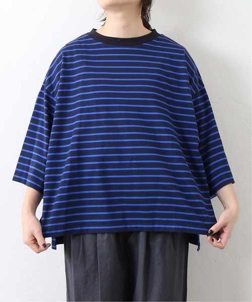 JOURNAL STANDARD LUXE(ジャーナルスタンダード ラックス)の「ボーダー Big-プルオーバー(Tシャツ/カットソー・レディース・ブラック/カーキ/ネイビー/レッド・FREE)」の10枚目の写真