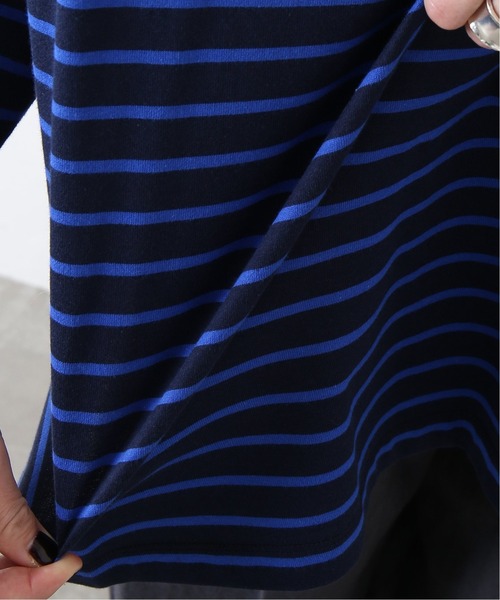 JOURNAL STANDARD LUXE(ジャーナルスタンダード ラックス)の「ボーダー Big-プルオーバー(Tシャツ/カットソー・レディース・ブラック/カーキ/ネイビー/レッド・FREE)」の6枚目の写真