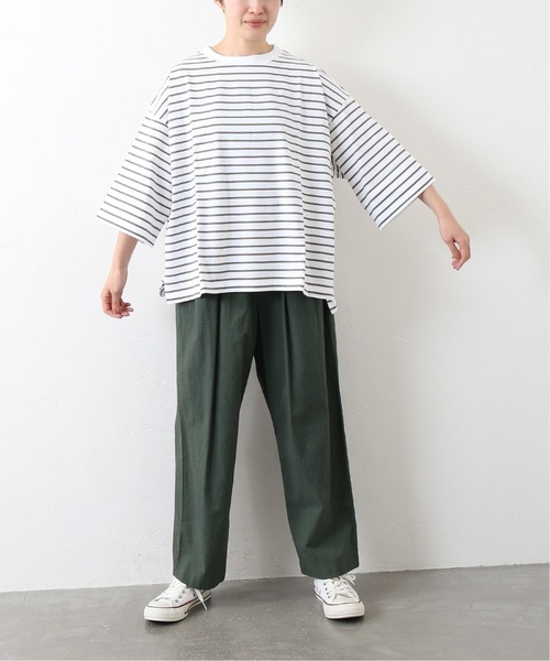 JOURNAL STANDARD LUXE(ジャーナルスタンダード ラックス)の「ボーダー Big-プルオーバー(Tシャツ/カットソー・レディース・ブラック/カーキ/ネイビー/レッド・FREE)」の11枚目の写真