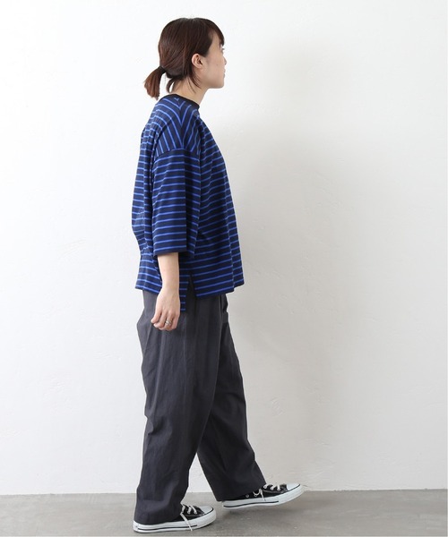 JOURNAL STANDARD LUXE(ジャーナルスタンダード ラックス)の「ボーダー Big-プルオーバー(Tシャツ/カットソー・レディース・ブラック/カーキ/ネイビー/レッド・FREE)」の20枚目の写真